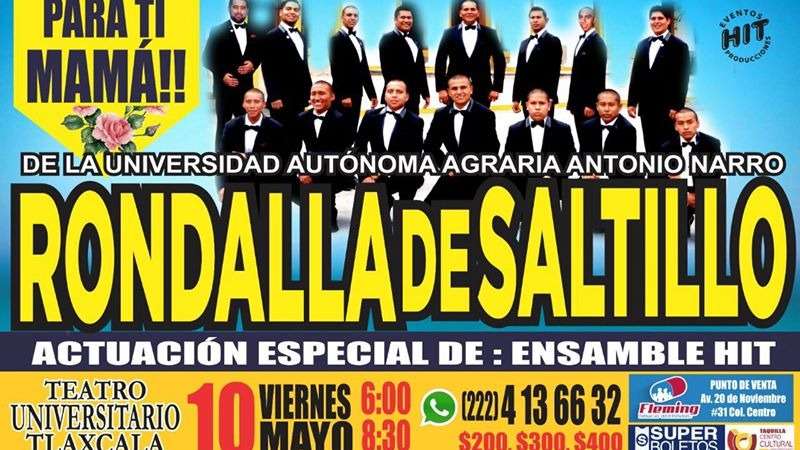 agendatlaxcala te invita a ver a la Rondalla de Saltillo