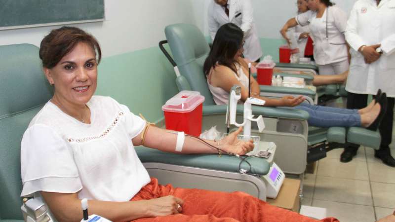 Invita Sandra Chávez a sumarse a campaña de donación de sangre