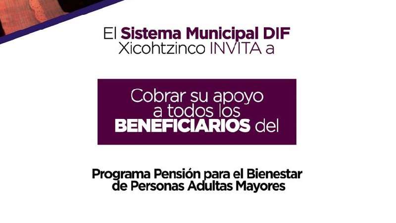 Pensión para el Bienestar en Xicohtzinco 