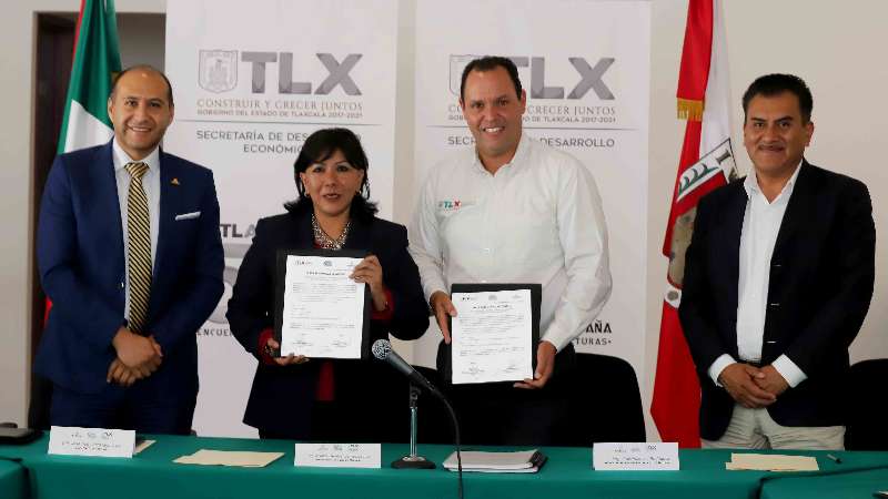 Firman Sedeco y Ayuntamiento de Tlaxcala convenio 