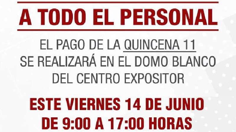 Por conflicto, pago a trabajadores de educación cambia