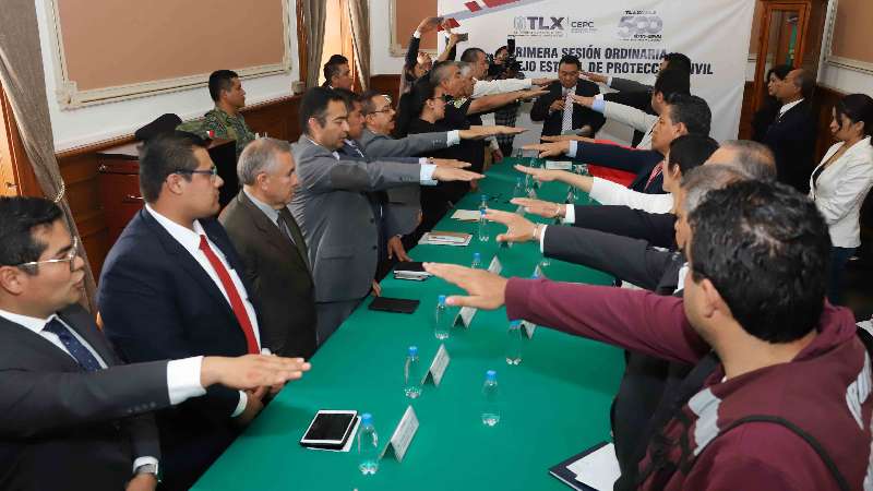 Instalan consejo estatal de protección civil