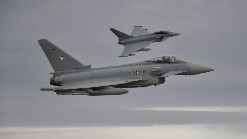 Dos Eurofighter se estrellan en Alemania tras chocar