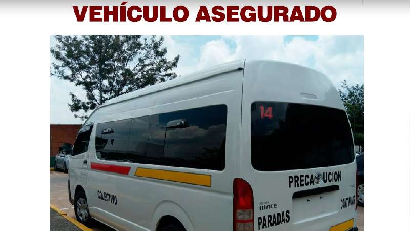 Asegura PGJE camioneta con alteración en los numerales