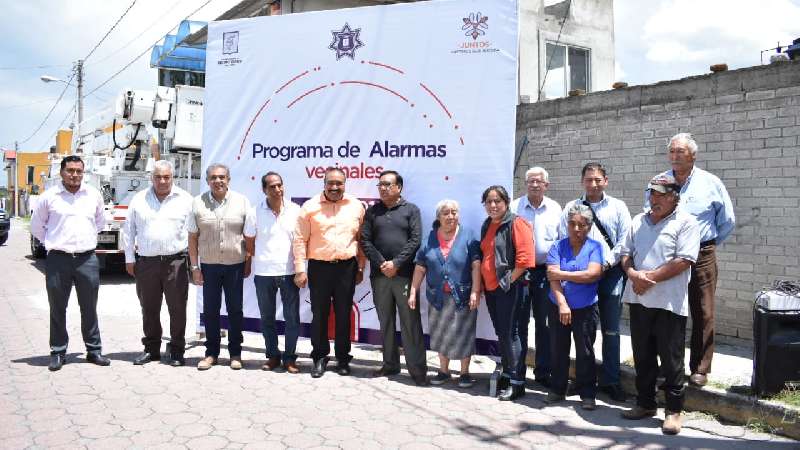 Vecinos podrán controlar alarmas en Xicohtzinco