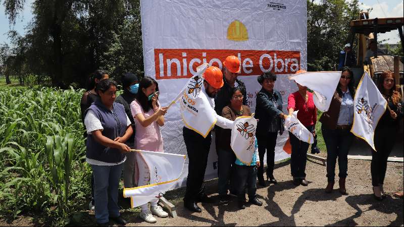 Inicia Gobierno de Xicohtzinco construcción de obras