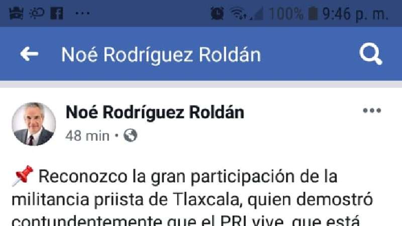 El PRI está vivo y más vigente que nunca: Noé Rodríguez