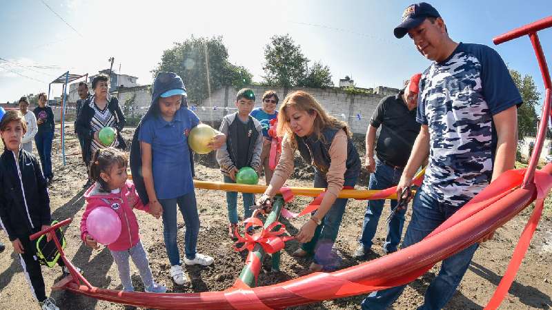 Inauguran área recreativa en Fraccionamiento Tlapala 