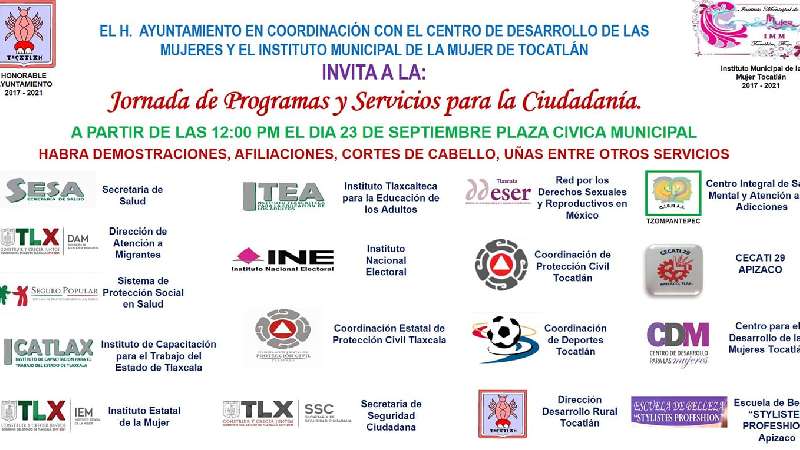 En Tocatlán programas y servicios a la ciudadanía 