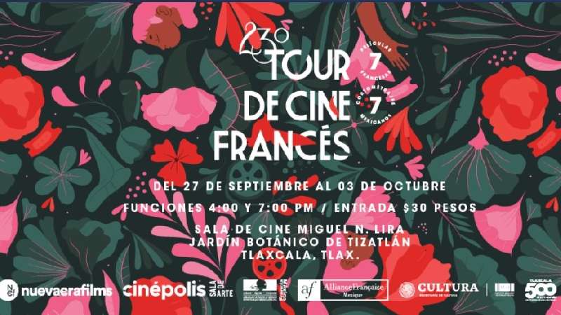 Inicia 23 tour de cine francés en la sala Miguel N. Lira
