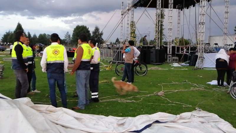 Atención oportuna a contingencia en Zacatelco 