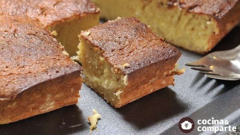 Pastel de elote con coco