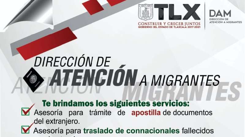 Zacatelco realizará jornada de atención a familias migrantes