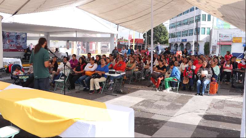 Realizan Taller de comida saludable en Xicohtzinco