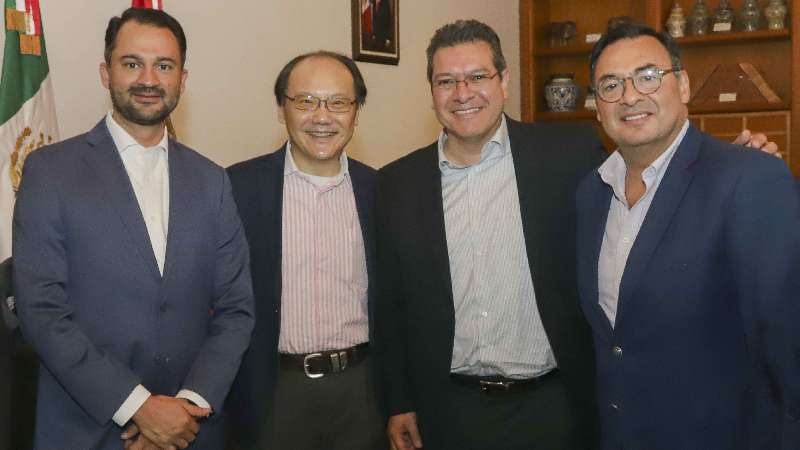 Se reúne Marco Mena con empresarios de Coindu, de capital chino
