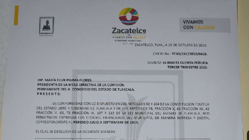 Zacatelco implementa exitoso programa de saneamiento financiero