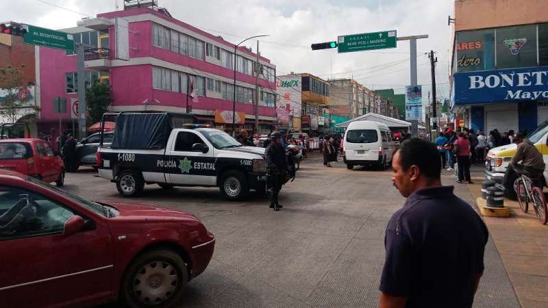 Tras reporte, SSC verifica incidente en Apizaco