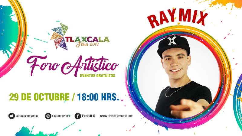 Dará Raymix gran concierto gratuito en Tlaxcala Feria 2019