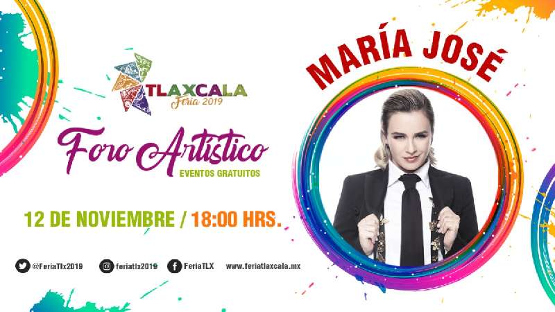 María José gratis en el foro del artista de Tlaxcala Feria 2019