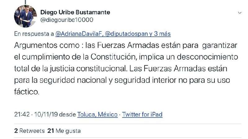 Adriana opina sobre caso Bolivia y la tunden en redes