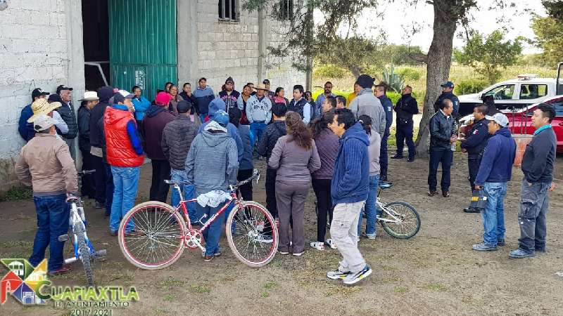 Sostiene alcalde de Cuapiaxtla acercamiento con ciudadanos