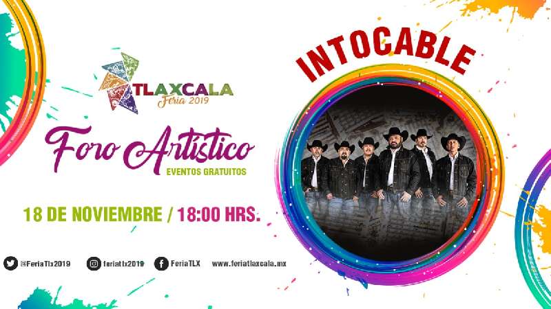 Acompaña a Intocable al cierre de Tlaxcala Feria 2019