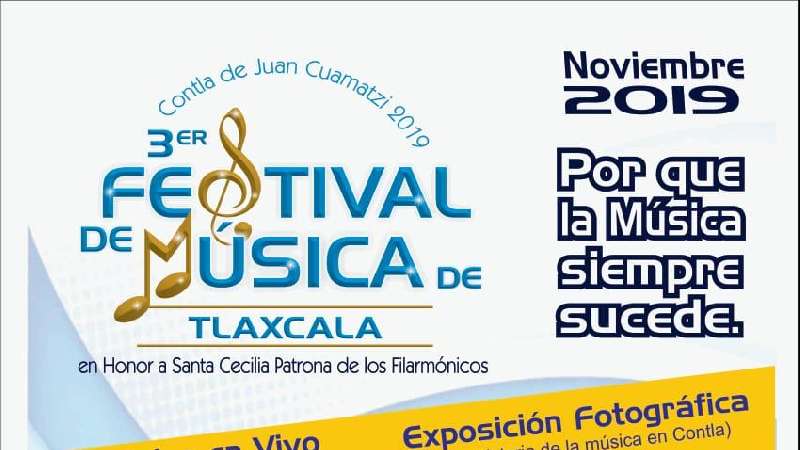 Alistan tercer Festival de Música de Tlaxcala en Contla 