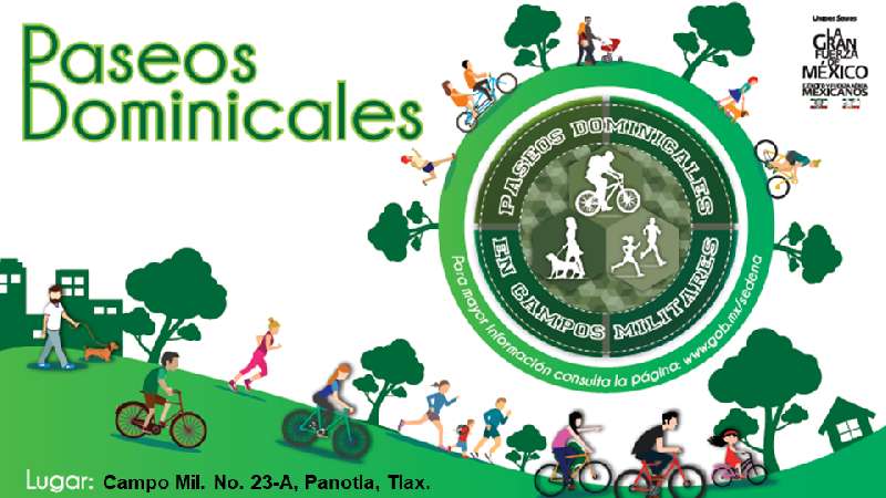 SEDENA invita a familias A paseo dominical en Campos Militares