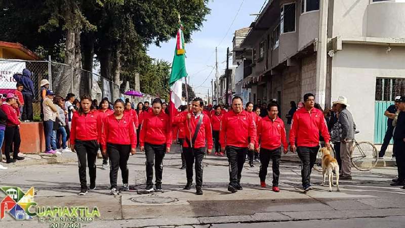 En Cuapiaxtla Aniversario de la Revolución Mexicana