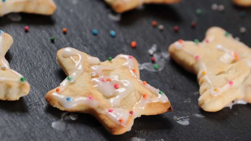 Galletas de estrellas navideñas