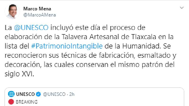 Declaran patrimonio cultural inmaterial talavera de Tlaxclala