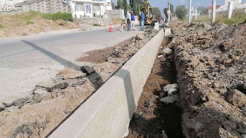 Rehabilita Secoduvi avenida gasoducto en el municipio de Tlaxcala