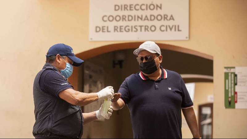 Mantiene Registro Civil del estado en operación servicios prioritario...