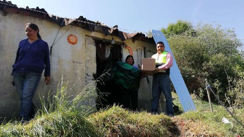 Entrega CEPC insumos a familias afectadas por lluvias