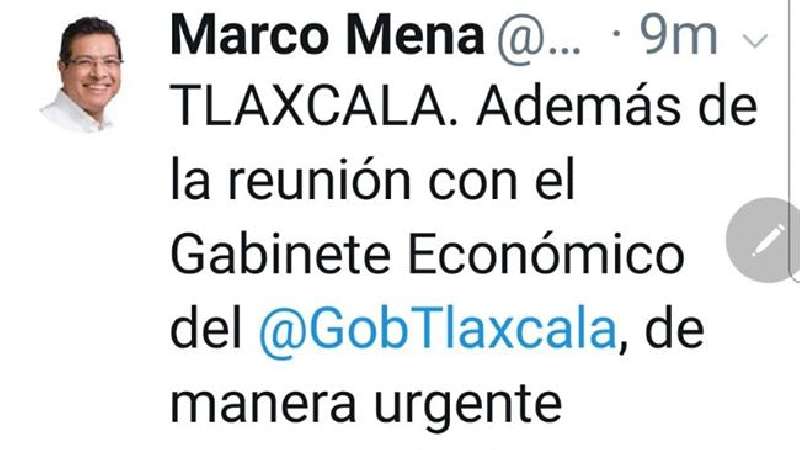 Convocará el gobernador Marco A. Mena a la defensa del empleo en Tlax...