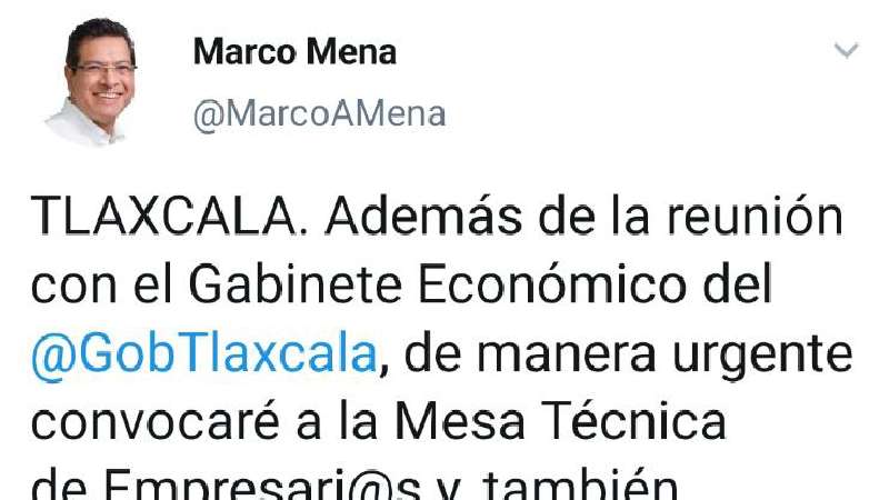 Marco Mena convoca a empresarios y organizaciones para defender empleo...