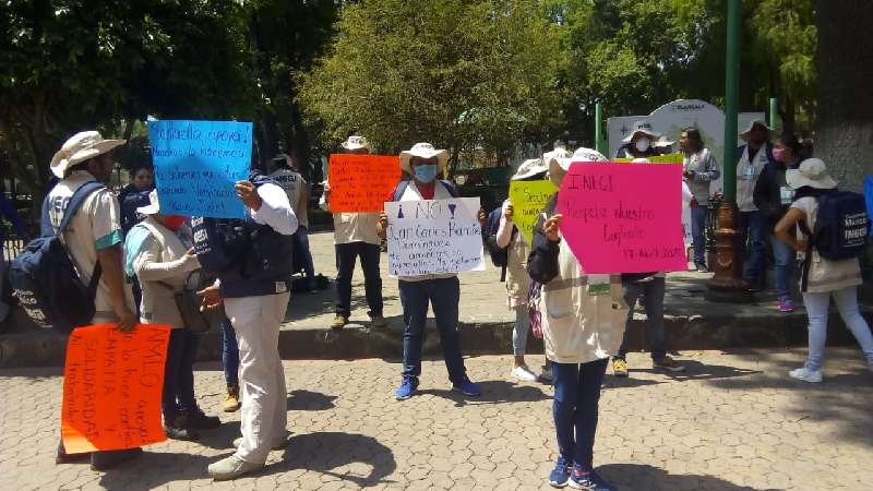 Por manifestarse hostigan a ex trabajadores de Inegi