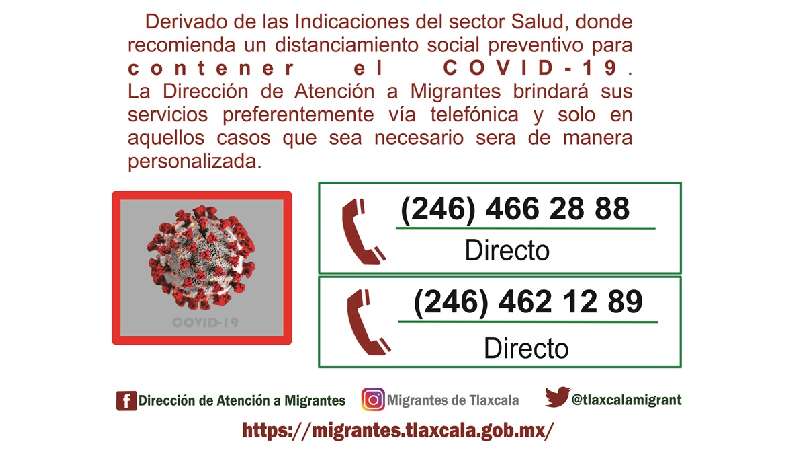 Brinda DAM asesoría telefónica a migrantes y sus familias durante em...