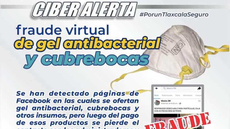Alertan por fraude por venta de gel antibacterial y cubrebocas por int...