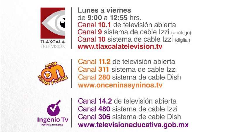 Transmite Tlaxcala Televisión programación 