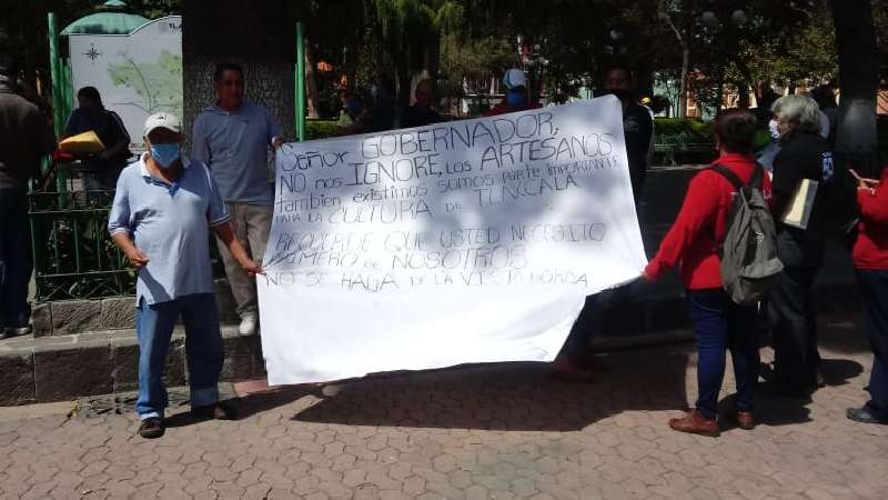 Artesanos insisten en solicitar apoyo a gobierno, dicen que frijoles ya se terminaron 