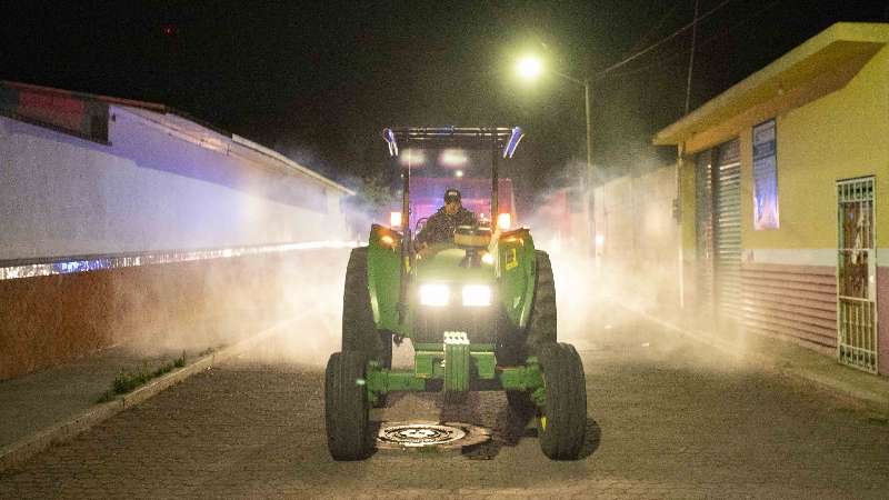 Recorren jornadas de sanitización del gobierno estatal 7 municipios p...