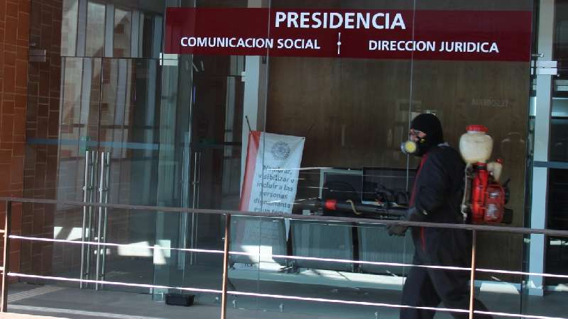 Refuerzan sanitización en el Poder Judicial del Estado