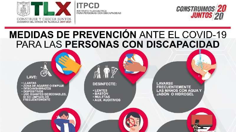 Difunde Itpcd recomendaciones preventivas a personas con discapacidad ...