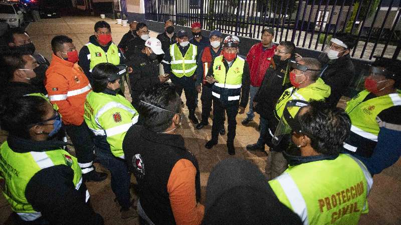 Refuerzan jornadas de sanitización trabajos de desinfección en Huama...