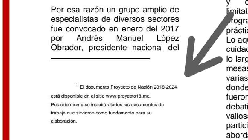 Morena pone como referencia bibliográfica de su plan nacional a sitio...