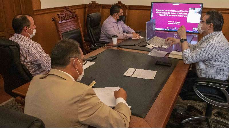 Marco Mena, secretario de salud federal y gobernadores revisan protoco...