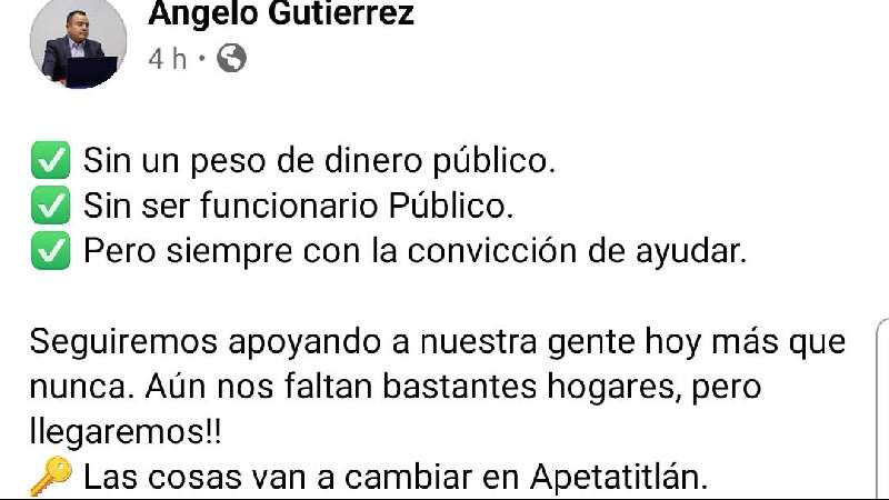 Insiste ex diputado en utilizar pandemia para promocionar imagen