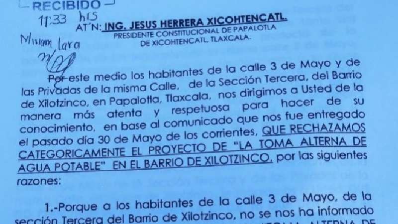 Nuevo conflicto por agua en Papalotla, se oponen a obra por posible de...