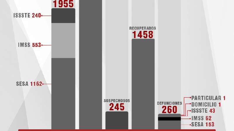 Confirma SESA 44 personas recuperadas y 2 defunciones de Covid-19 en T...